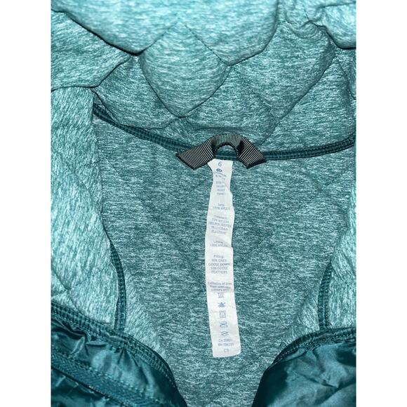 LULULEMON Women’s Activewear Goose Down Half Zip Jacket Sz 6 - Picture 5 of 8